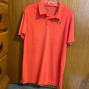 Boys Under Armor polo shirt, size YXL, orange